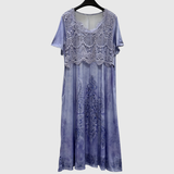 INDIGO | ELEGANTNÍ KVĚTINOVÉ MIDI ŠATY