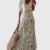 Amalia | Vintage Boho Maxi Letní Šaty