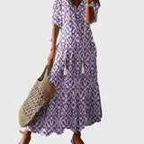 Amalia | Vintage Boho Maxi Letní Šaty